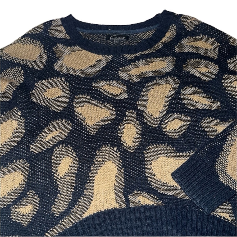 Cecico Geometric ‘Golf Course’ Sweater - Picture 3 of 4